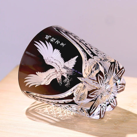 Verre Chasseur | Aigle Cristal Gravé - Verasco