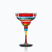 Verre cocktail coloré, Verre Cocktail Couleur, sur fond blanc