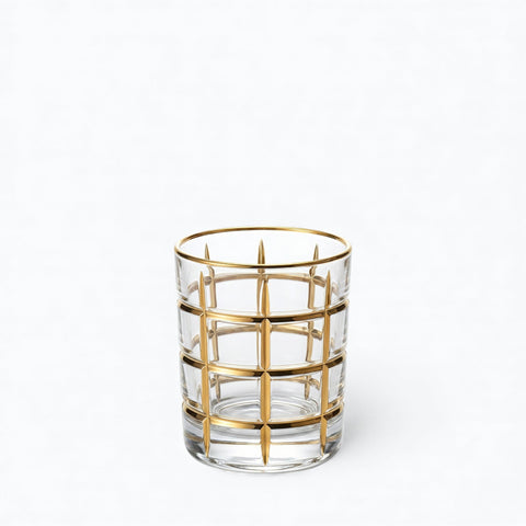 Verre Décoré Or | Design Damier Doré - Verasco