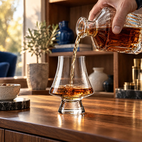 Verre de Dégustation Rhum, en service