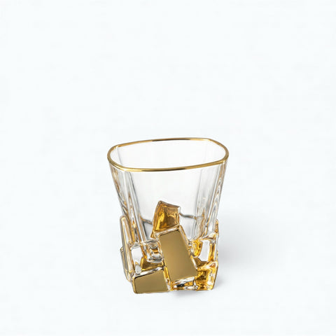 Verre Design Doré | Or et Facettes - Verasco
