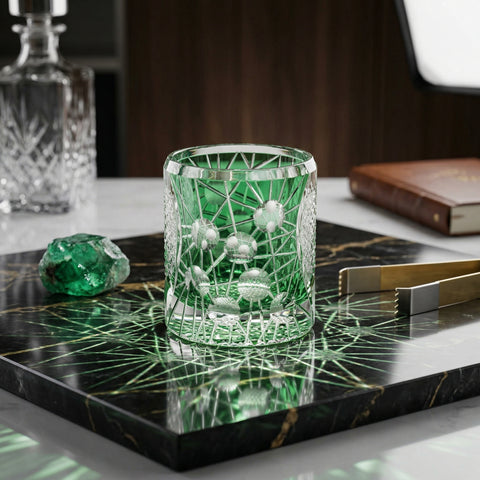 Verre Edo Kiriko Atomique | Bicolore - Verasco