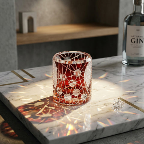 Verre Edo Kiriko Atomique | Bicolore - Verasco