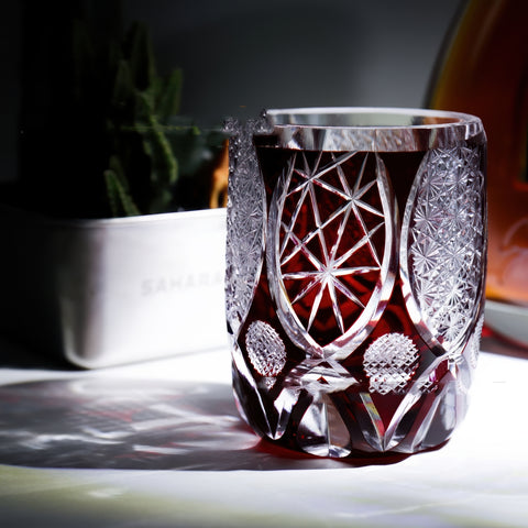 Verre Edo Kiriko Météorite | Cristal Fait Main - Verasco