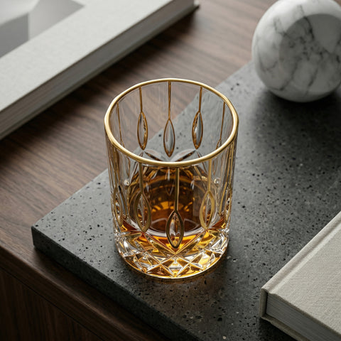 Verre Filet Doré | Motifs Marquise - Verasco