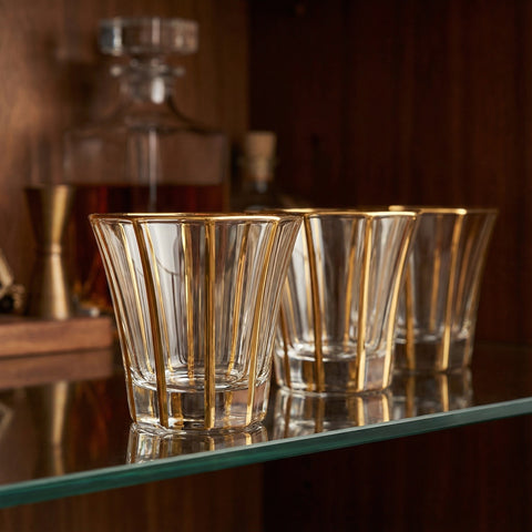 Verre Filet Or | Filets Verticaux - Verasco