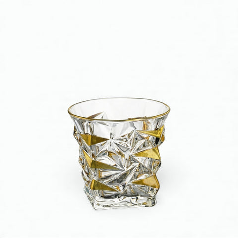 Verre Gravé Doré | Cristal Taillé Or - Verasco