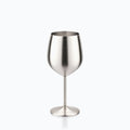 Verre à Vin en Inox, sur fond blanc