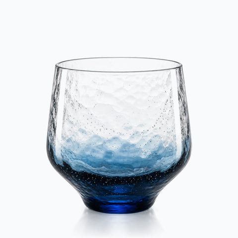 Verre Japonais Fond Saphir · Yozora, sur fond blanc