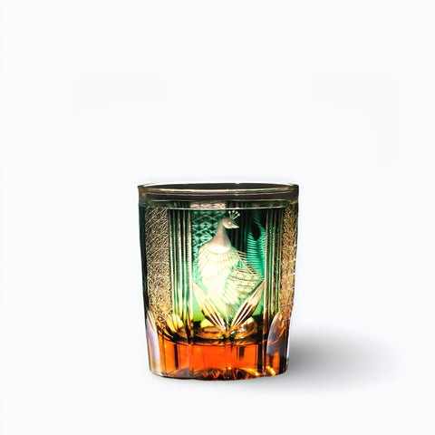 Verre Japonais Vintage Vin Emeraude