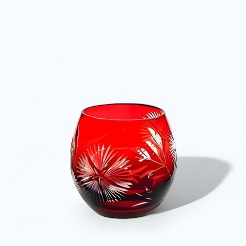 Verre Kiriko Coloré Kiriko Rubis / 1 PC