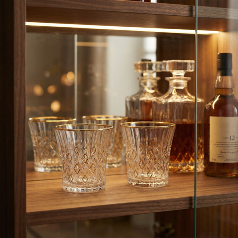 Verre Liseré Doré | Design Taillé - Verasco