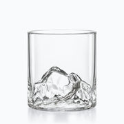 Verre à Whisky Montagne, sur fond blanc
