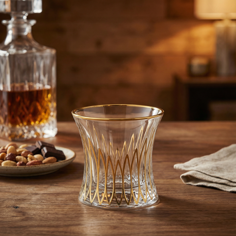 Verre Motif Doré | Arceaux Or - Verasco