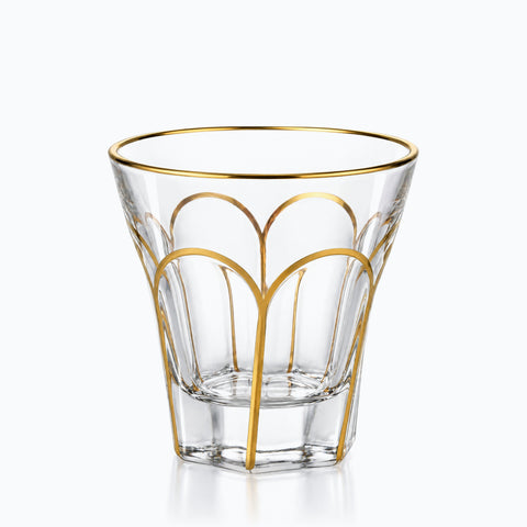 Verre Peint Doré · Arcade, sur fond blanc