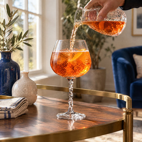 Verre à Spritz, en service