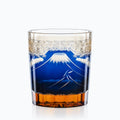 Verre Style Edo Kiriko, sur fond blanc