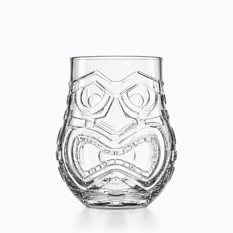 Verre Tiki, modèle volcano, sur fond blanc