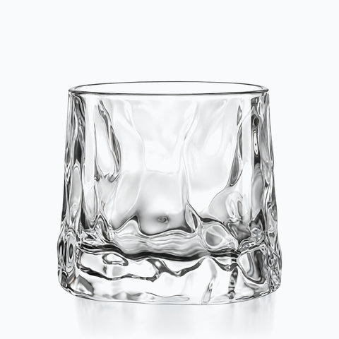 Verre à Whisky Toupie, sur fond blanc