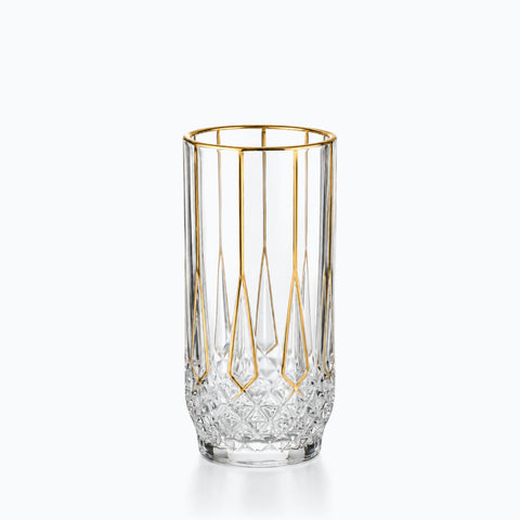 Verre Transparent et Doré · Nimbus, sur fond blanc