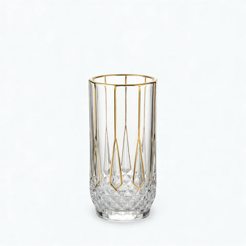 Verre Transparent et Doré | Design Art Déco - Verasco