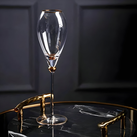 Verre Tulipe Champagne Décoré