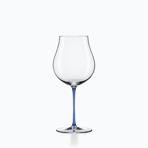 Verre Tulipe Vin Rouge Choral bleu