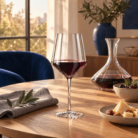 Verre à Vin Vintage, mise en situation à table