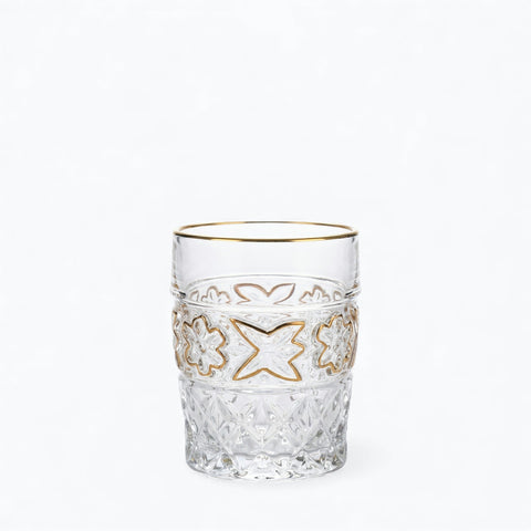 Verre Vintage Doré | Motifs Sculptés - Verasco