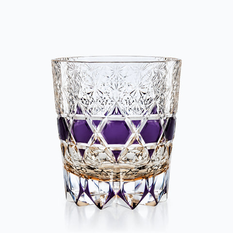 Verre Whisky Carreaux, sur fond blanc