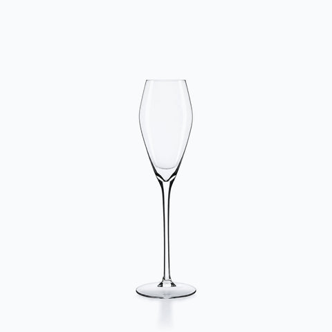 Vrai Verre à Champagne, sur fond blanc